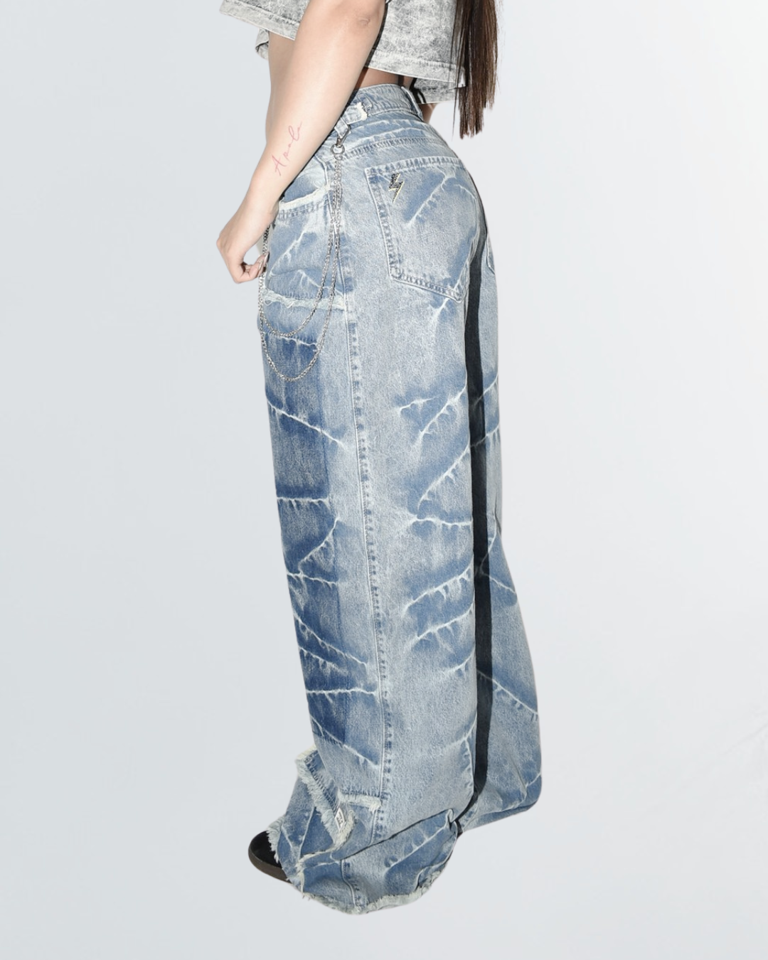 BAGGY JEAN BLUE DESTROYED