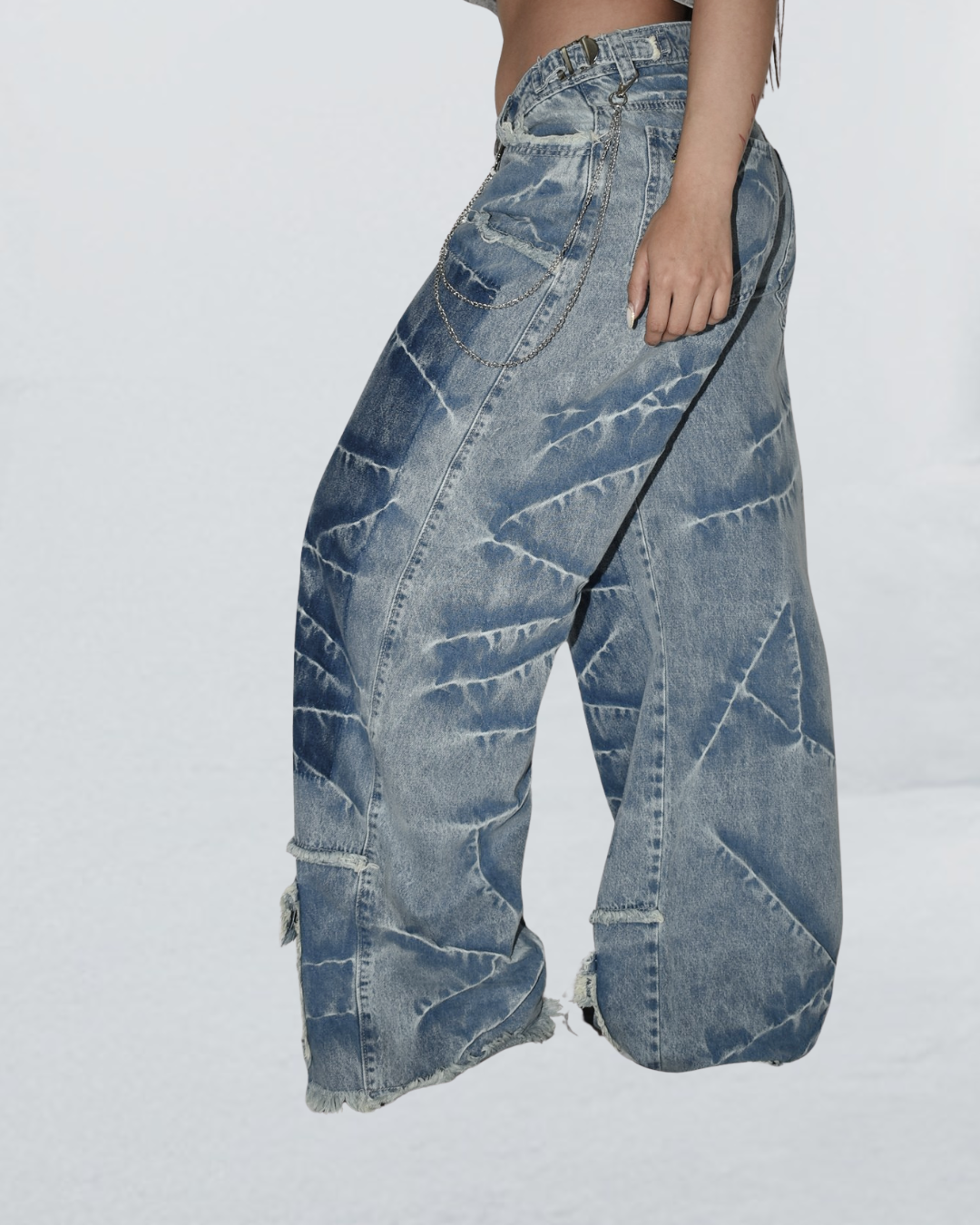 BAGGY JEAN BLUE DESTROYED