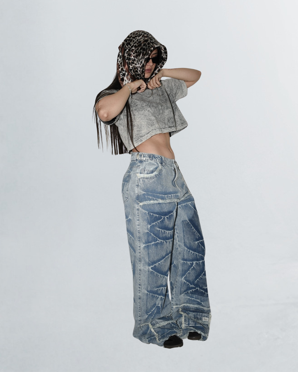 BAGGY JEAN BLUE DESTROYED